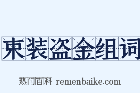 束装盗金组词是什么意思的图片